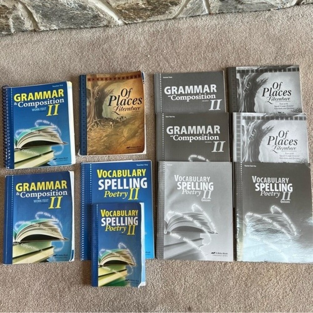 Abeka Grade 8 English Homeschool Curriculum Student Teacher Set 11 Books 5th Ed